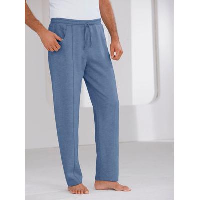 Trainingshose CATAMARAN, Herren, Gr. 48/50, Normalgrößen, blau (jeansblau), 70% Baumwolle, 30% Polyester, unifarben, Hosen Trainingshose