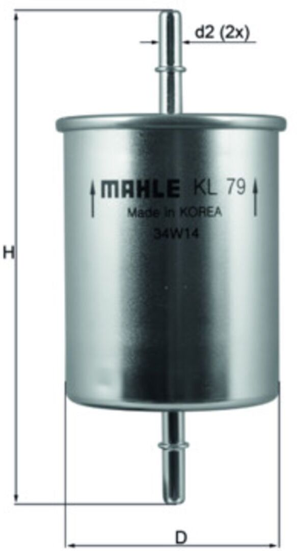Kraftstofffilter MAHLE KNECHT KL 79