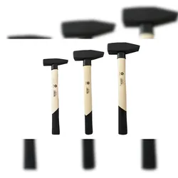 Vago-Tools Profi 3 tlg Set Schlosserhammer 200 800 1000 g