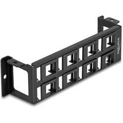 DELOCK Keystone Halterung 8 Port Panel Aufbau vertikal