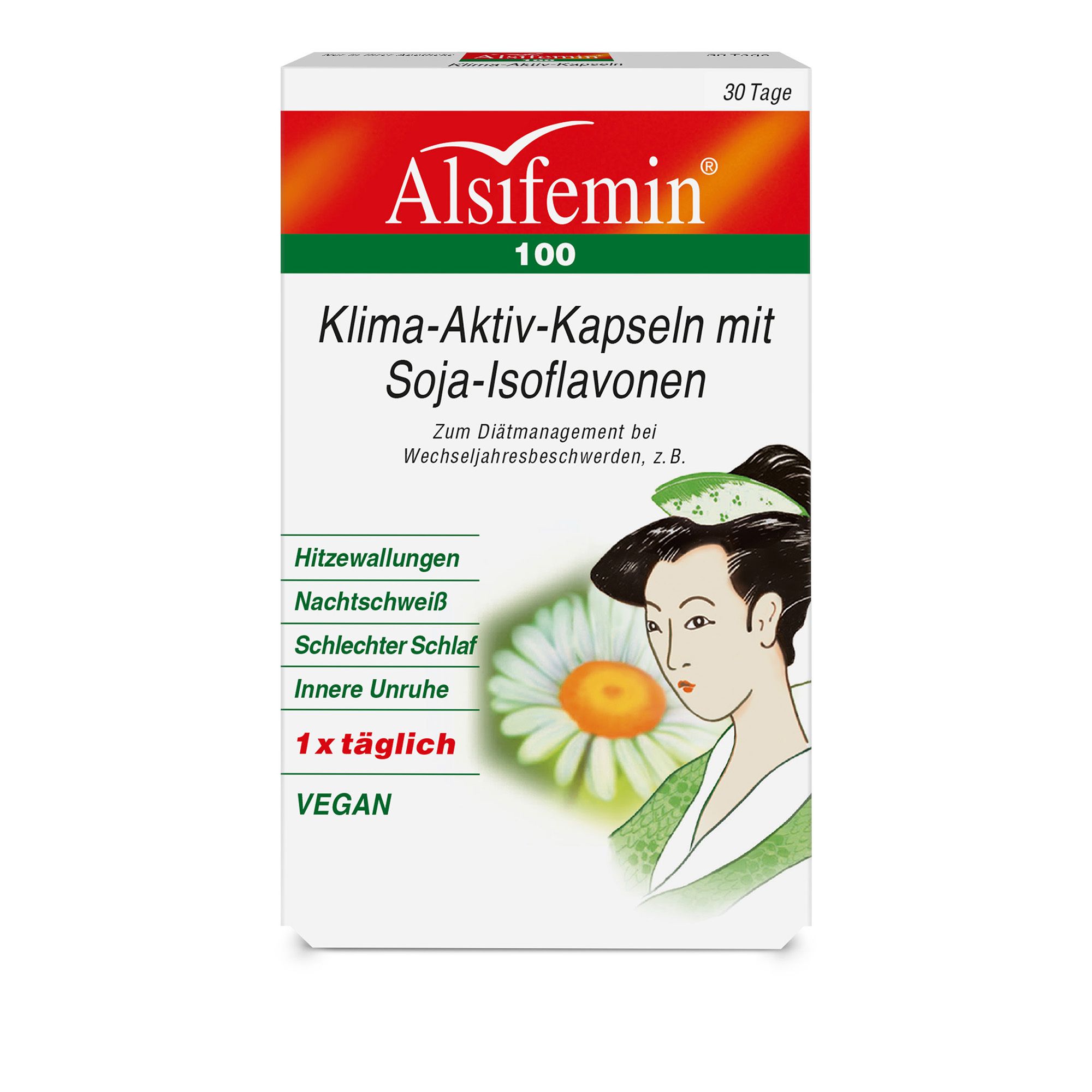 Alsifemin 100 Klima-Aktiv m.Soja 1x1 Kapseln 30 St