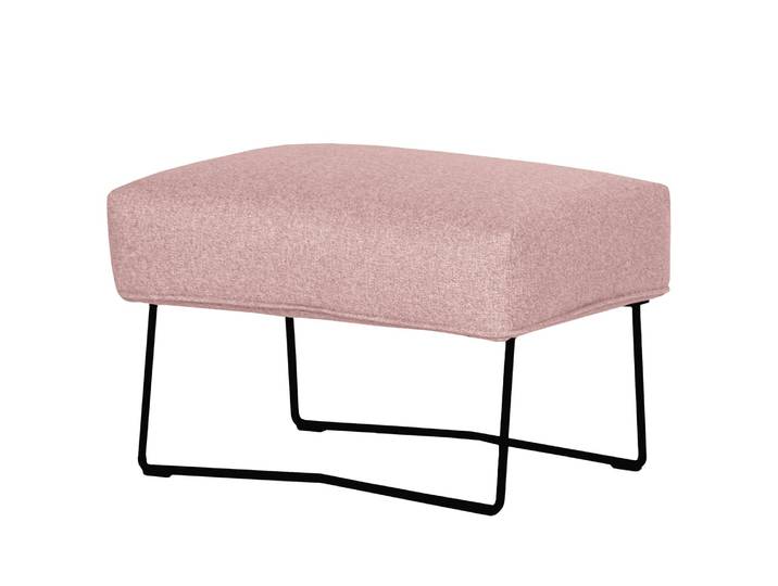 Polsterhocker Caleta 62 x 40 x 50cm Pink/Mauve Webstoff Sogol: Mauve