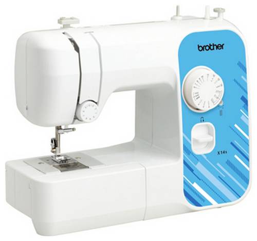 Brother Freiarmnähmaschine X14SVM1 LED-Licht Blau, Weiß