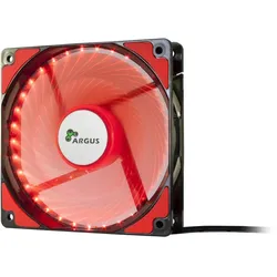 Inter-Tech L-12025 Computergehäuse Ventilator 12 cm Schwarz, Rot