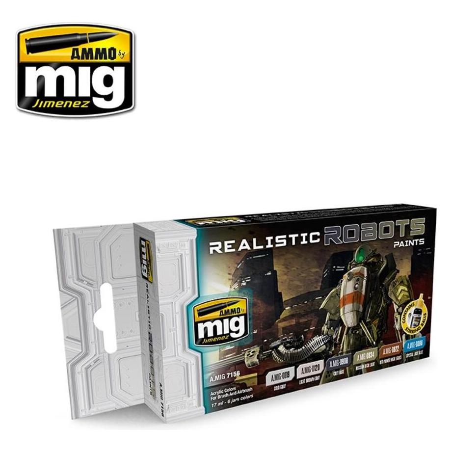 AMMO by MIG Jimenez Realistic Robots Paints (17 ml) (A.MIG-7156)