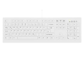 Contour Design Active Key AK-C8100F, Volle Größe (100%), Kabelgebunden, USB, QWERTZ, Weiß