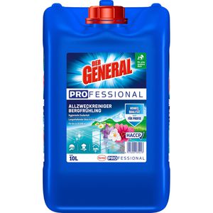 Der-General Allzweckreiniger Professional Bergfrühling, Konzentrat, mit Frischeduft, Kanister 10 Liter