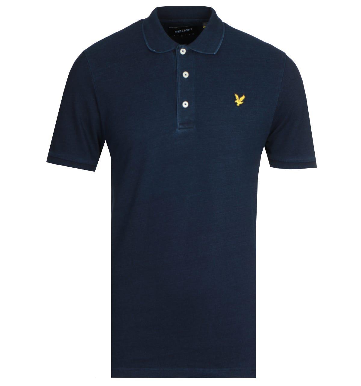 Men's Lyle And Scott Indigo Polo Shirt in Blue