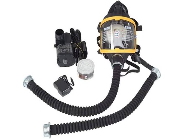 Système d'air fourni à flux constant électrique de protection, masque à gaz, respirateur, fournitures de sécurité sur le lieu de travail, masque à gaz complet