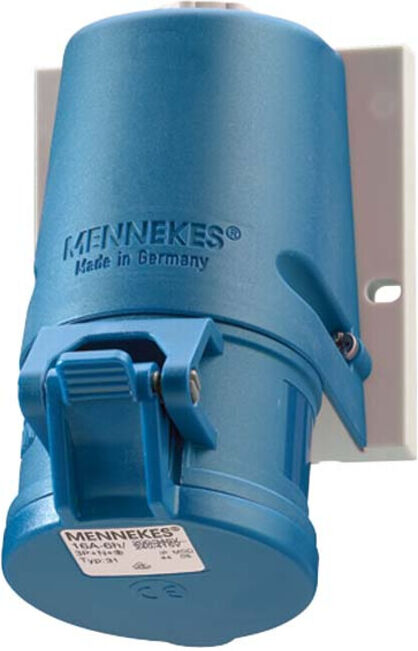 Mennekes Prise murale TwinCONTACT 32A, 3p, 6h, 230V, IP44 1346 (1346)