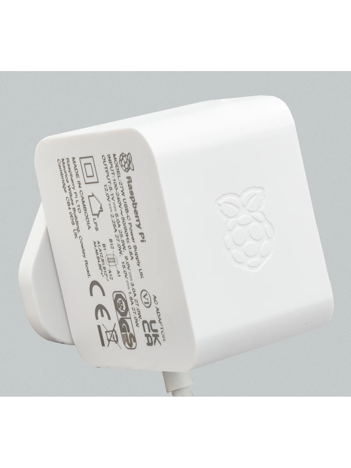 Raspberry Pi 5 Powersupply - USB-C - White