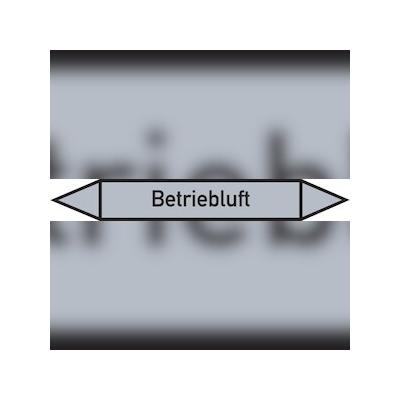 Rohrleitungskennzeichen Betriebluft - 100x15 mm Folie selbstklebend
