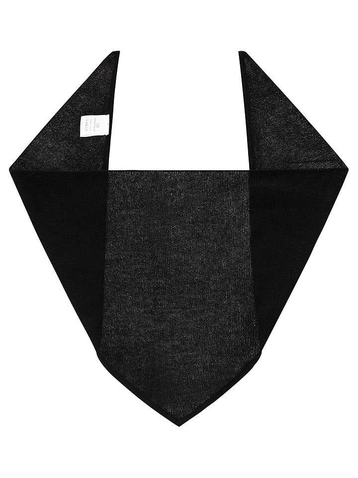 Zwillingsherz Kaschmir-Dreieckstuch in Schwarz - (L)84 x (B)34 cm - onesize