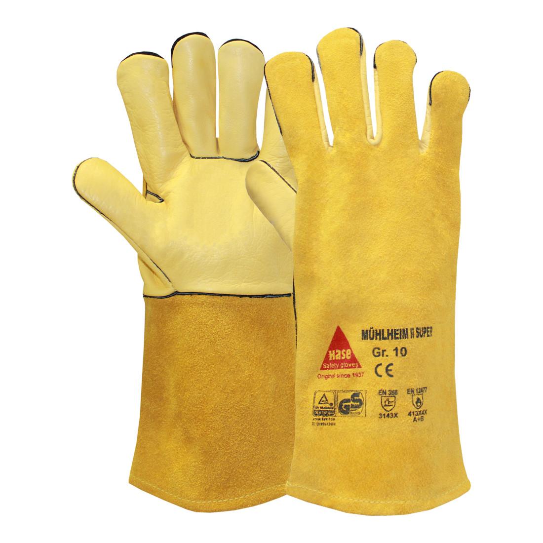 Hase Mülheim-II-Super Schweißerhandschuhe Gr.9 Rindnarbenleder, 301110-9)