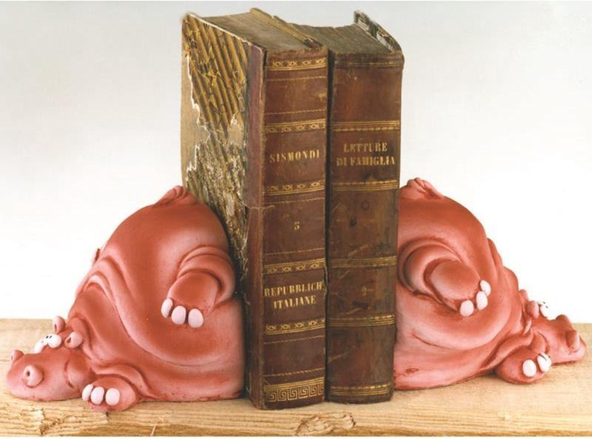 MadDeco Boekensteunen Paolo Chiari Nijlpaard