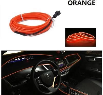 Uplift Essentials Automotive Ambient Interior Glow Strips orange 160 In usb Plug