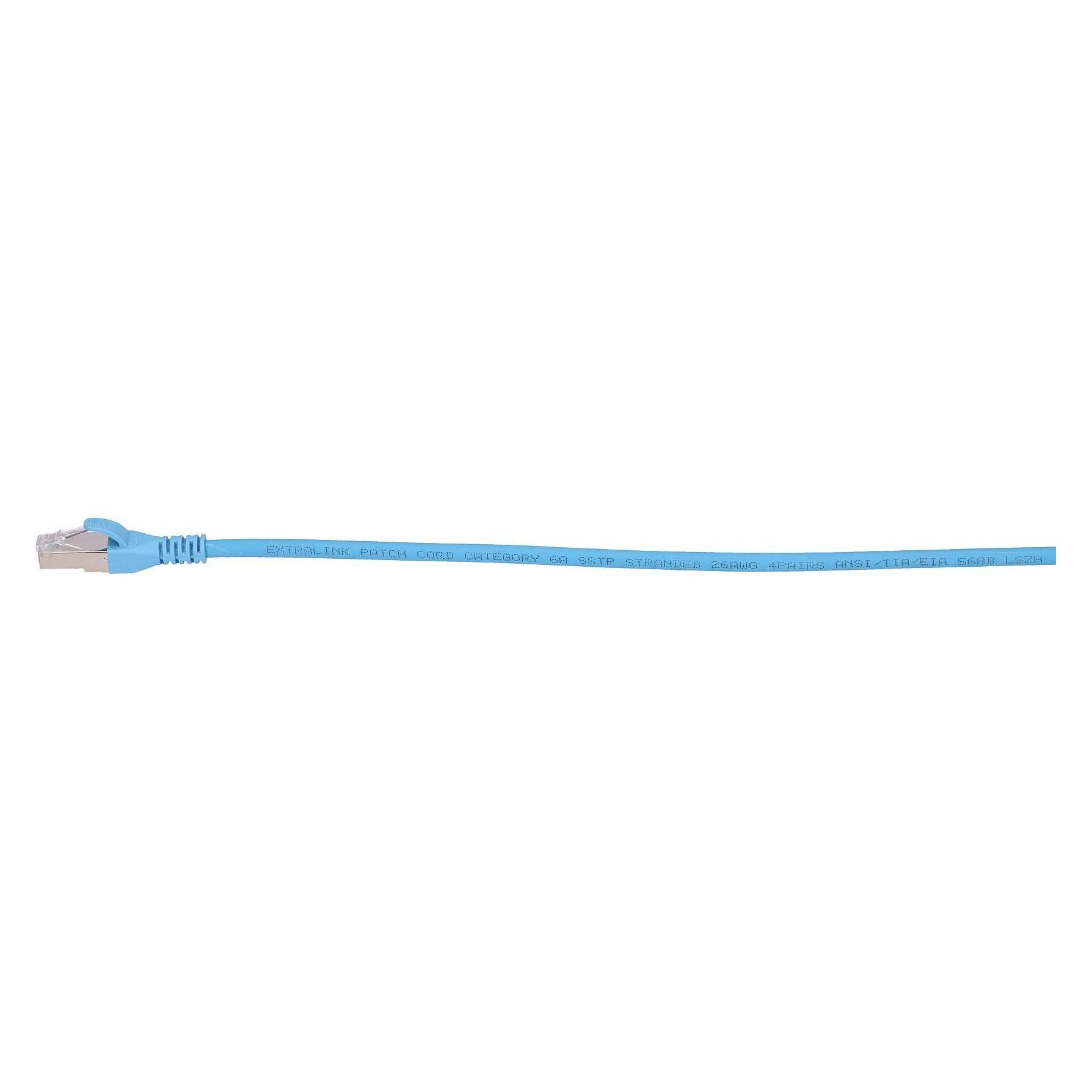 Extralink EX.6563 - Patchkabel CAT.6A S/FTP 2 m 10G geschirmtes, foliertes Twisted-Pair-Kabel (SF/UTP, CAT6a, 2 m) (EX.6563)