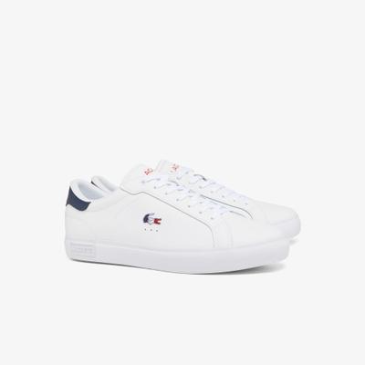 Sneaker LACOSTE "VULCANIZED SNEAKERS", Herren, Gr. 45, atmungsaktiv, schwarz, uranus, gravel chine, mineral, Leder, Schuhe Sneaker