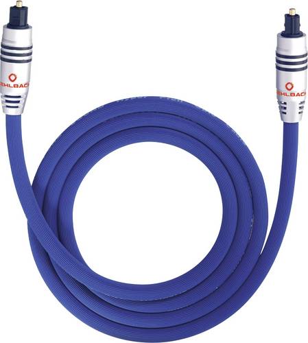 Oehlbach Toslink Audio Anschlusskabel [1x Toslink-Stecker (ODT) - 1x Toslink-Stecker (ODT)] 5.00m Blau XXL Series 80