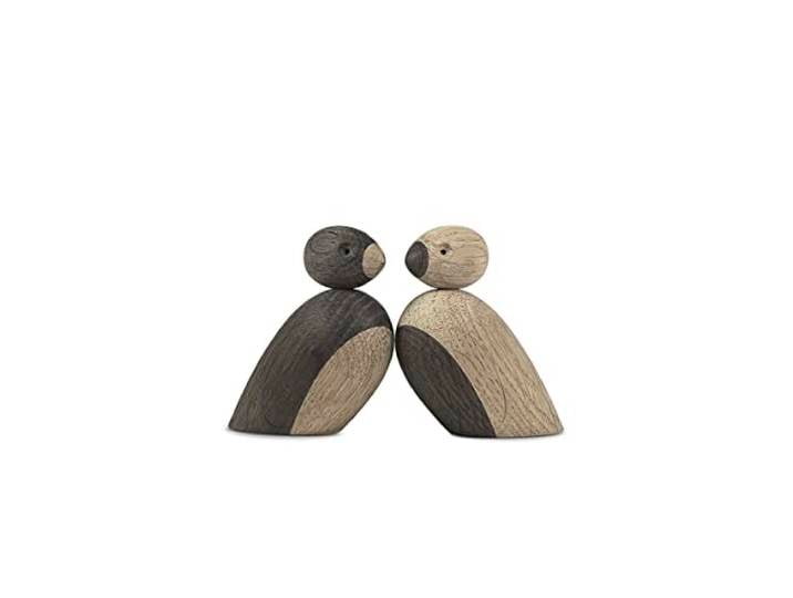 Kay Bojesen Couple de moineaux petites figurines 5.5 cm Figurines en bois\, bois