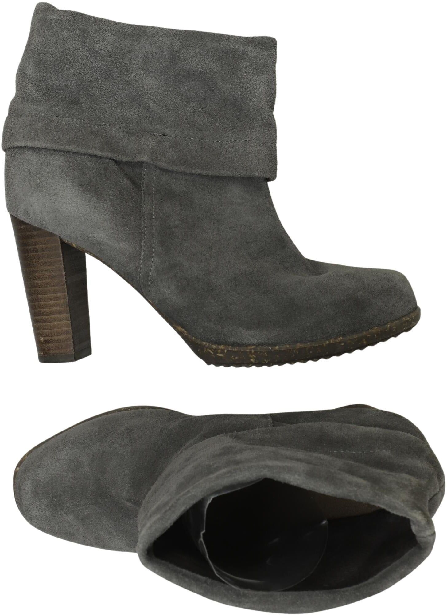 Scholl Damen Stiefelette, Grau, Gr. EU 40, Leder - Second Hand