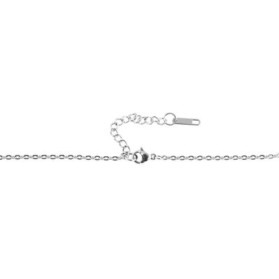 Kette ohne Anhänger ADELIA´S "Halskette mit Anhänger – Kreuz aus Edelstahl", silber, Halsketten, Damen, 43cm, Edelstahl, Eine schöne Geschenkidee für jeden Anlass