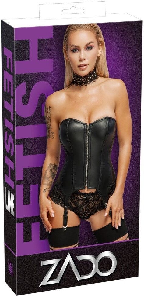 Zado Corset porte-jarretelles en cuir doux