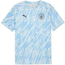 PUMA Herren Shirt MCFC Warm Up Jersey, Größe L in Blau Blau