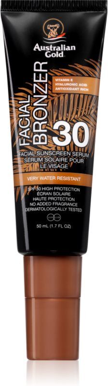 Australian Gold Facial Bronzer sérum avec bronzer SPF 30 50 ml