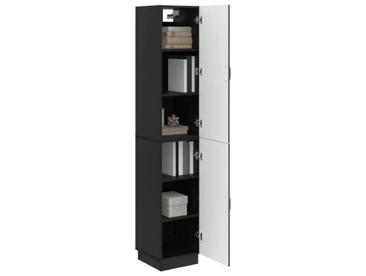 KTHLBRH 2-teiliges Schrank-Set aus schwarzem Holz Für Innen oder Garten, vielseitige Komponenten, einfache Bewegung, anpassbar an Räume