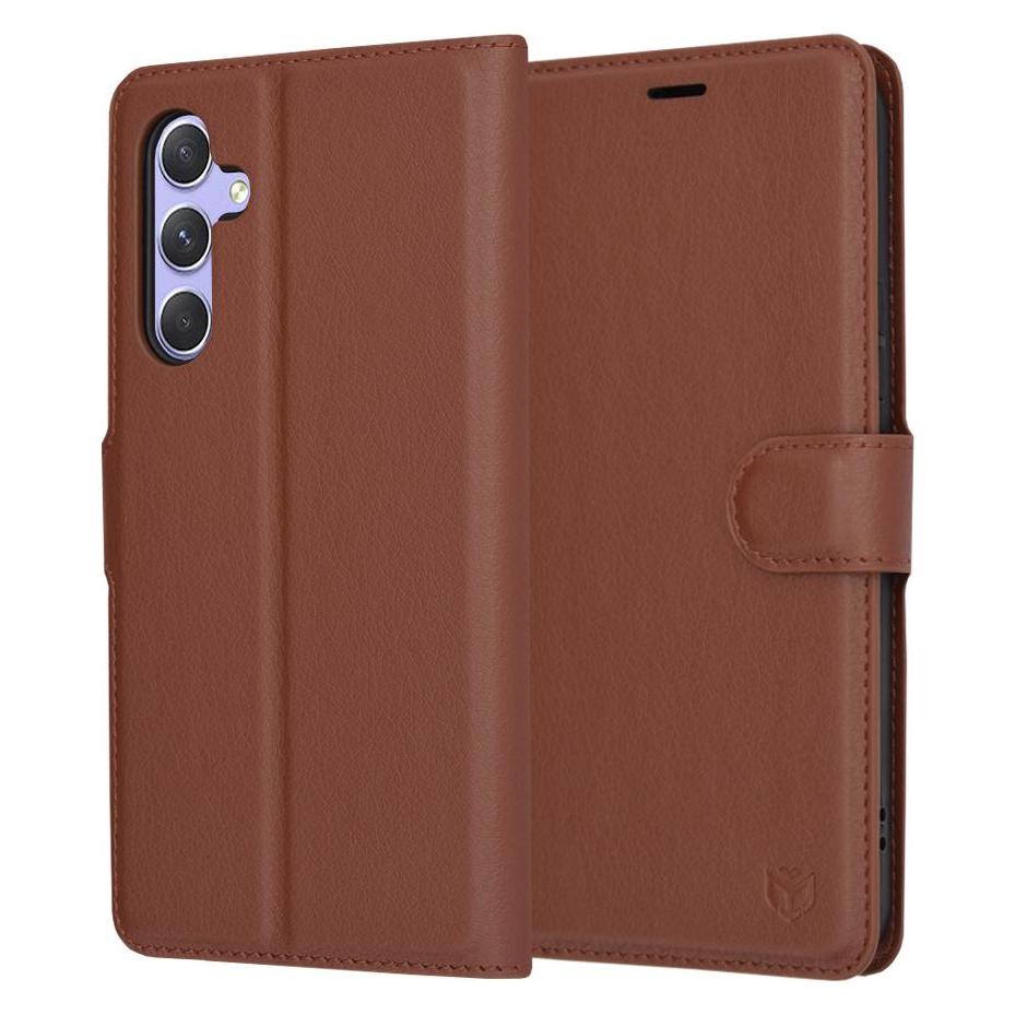 Techsuit - Leather Folio - Samsung Galaxy A54 - Brown (Samsung Galaxy A54) (56347679)