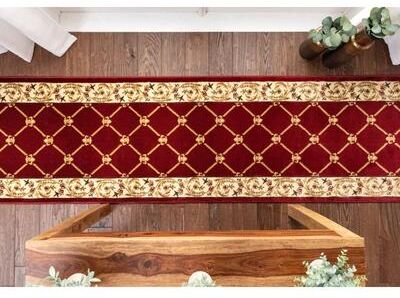 Well Woven Custom Size Runner Timeless Fleur De Lis Traditional Stair Rug