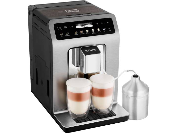 KRUPS Kaffeevollautomat EA894T Evidence Plus , grau (titansilberfarben), B:24cm H:36,3cm T:37,2cm, Kaffeevollautomaten, mit vielen technischen Innovationen und Bedienungshighlights, Kaffeevollautomat