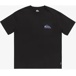 QUIKSILVER Herren Shirt TAKEUSBACKLOGO TEES, Größe S in Schwarz Schwarz