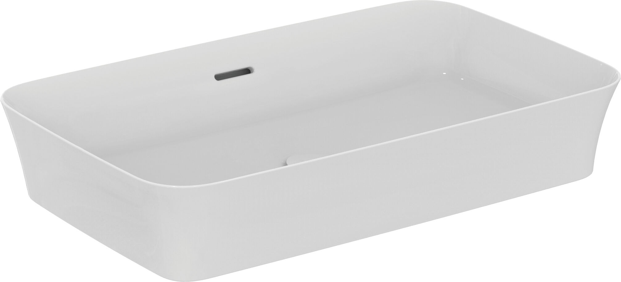 Ideal Standard E1887MA 65x40x12cm, avec trop-plein, sans trou pour robinetterie, blanc Ideal Plus