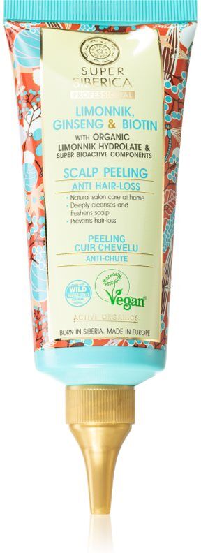 Natura Siberica Limonnik, Ginseng & Biotin Hovedbunds eksfoliator Mod hårtab 100 ml