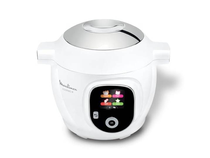 Moulinex - Cookeo+ Multicuiseur intelligent - 6 L - 80 recettes - Blanc Multicuiseur intelligent - 80 recettes intégrées - 6 modes de cuisson - 6 personnes