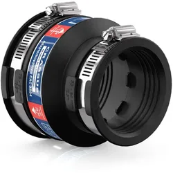 Crassus Adapterkupplung CAC 0894, bis 0,6 bar (75-90mm auf 53-64mm), EPDM / V2A