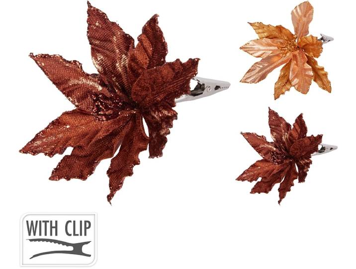Kunstblume NEVA kaffeefarben