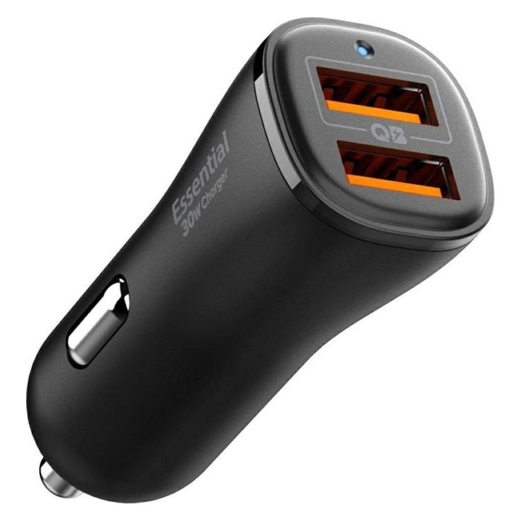 Spigen Essential EV302 2-Port 30W Car Charger Black (ACP08700)