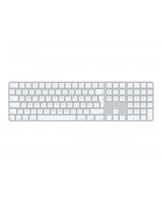 Apple Magic Keyboard with Touch ID and Numeric Keypad Tastatur USB-C kabellos Bluetooth QWERTZ Deutsch weiße Tasten (MXK73D/A)