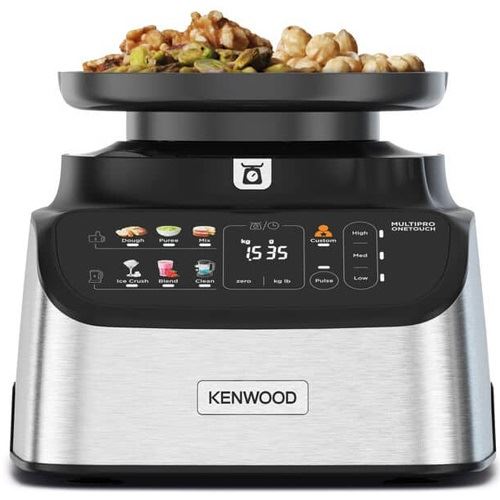 Kenwood Kompakt-Küchenmaschine MultiPro OneTouch (silber/schwarz, 1.000 Watt, integrierte Waage, Mixaufsatz)