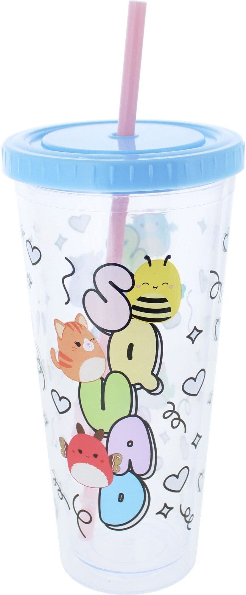 Blueprint Squishmallows Beaker ; Straw Plush Collectible - Ultra-Soft Materials - Ages 3 and Up - Soft Toy for Kids