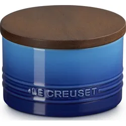 Le Creuset Vorratsdose mit Holzdeckel, 470 ml, tiefblau