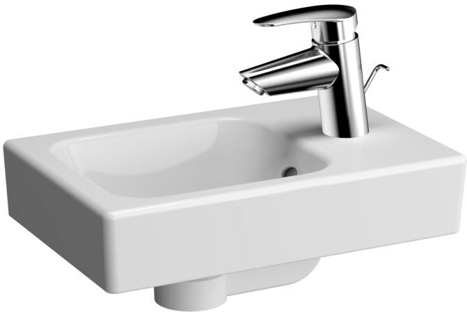 VitrA Options Handwaschbecken 5869B003-0001 38,5x25cm, Überlauf/Hahnloch rechts, weiß