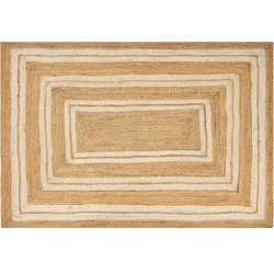 TEPPICH geflochten Beige 160/230 cm Elmali