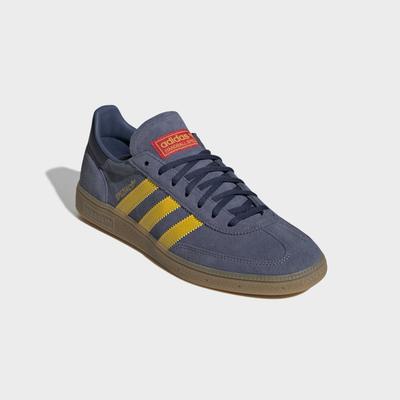 Sneaker ADIDAS PERFORMANCE "HANDBALL SPEZIAL", Herren, Gr. 38,5, blau (prloin, hazye, arsenal london), Leder, Schuhe Sneaker, AS Roma