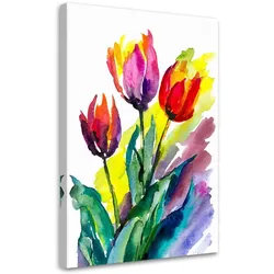 LEINWANDBILD Blumen 80x120cm
