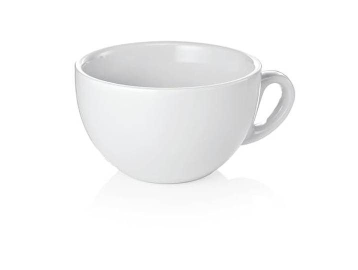 36x Cappuccino Tasse Obertasse Italia 280 ml weiß, Porzellan