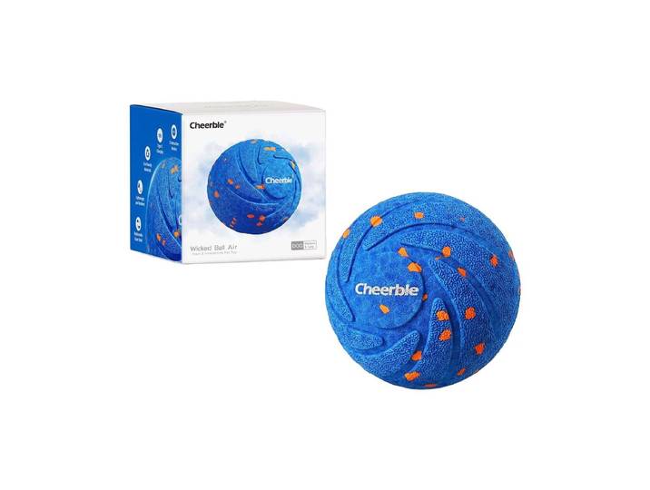 CHEERBLE Wicked Ball Air Hundespielzeug Blau